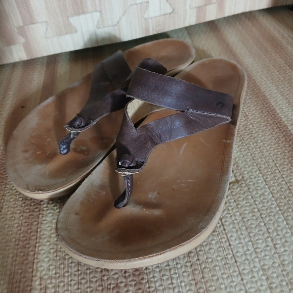 OluKai Women’s KaeKae Ko’o Sandal Size 6 Saddle Thong Flip-Flop Arch Support - Picture 1 of 9